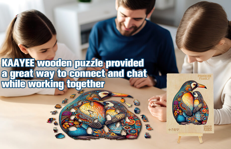Bond Over KAAAYEE’s Penguin-Themed Wooden Puzzle: A Perfect Activity for Quality Time 66dac0d5ef684