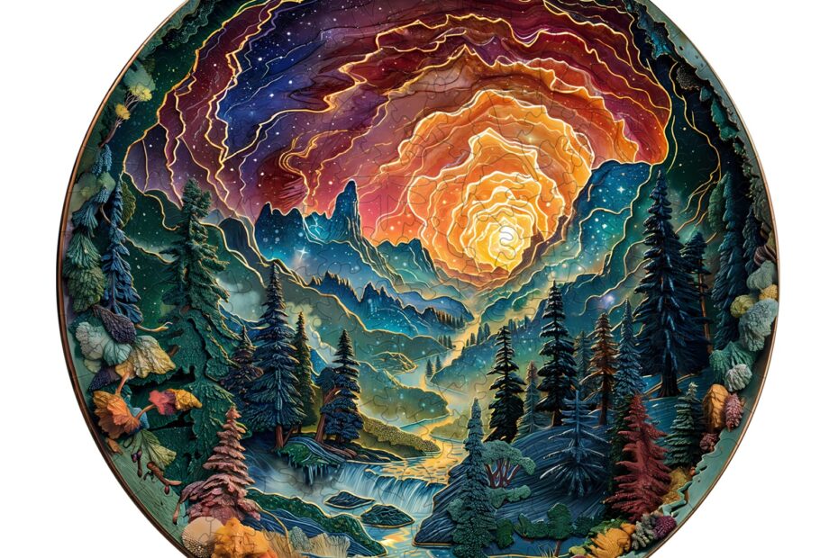 Wooden Jigsaw Puzzle – 3D Cave Sky 66dffb9998ae4
