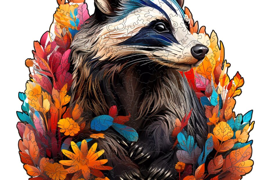 Wooden Jigsaw Puzzle – Badger 66dc701b90da6