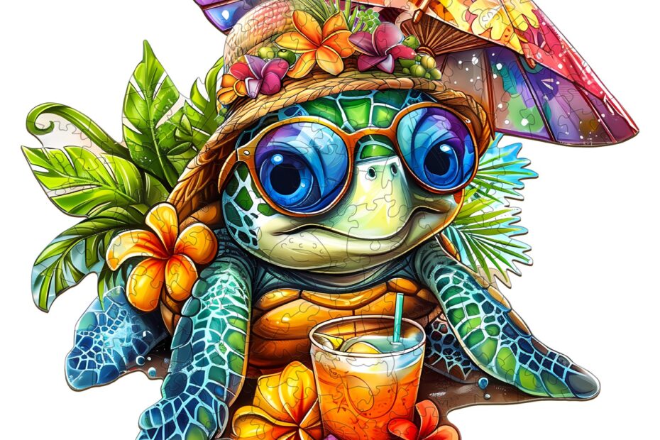 Wooden Jigsaw Puzzle – Beach Turtle 66e010548a870