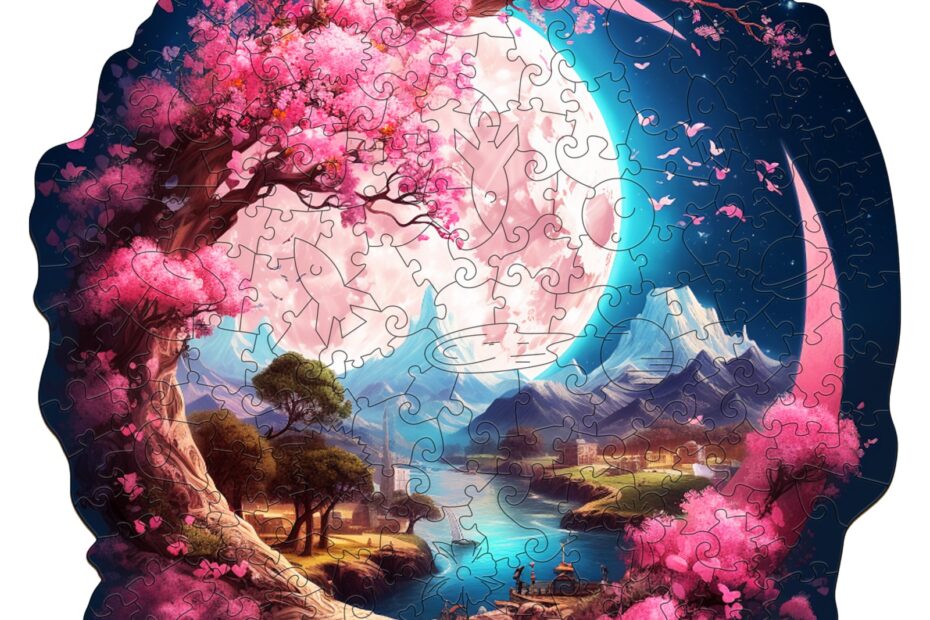 Wooden Jigsaw Puzzle – Beautiful Moon Island 66db1bdbc1fce