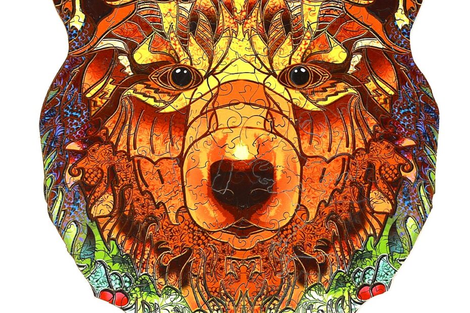 Wooden Jigsaw Puzzle-BOLD BEAR 66daaa6b38b05