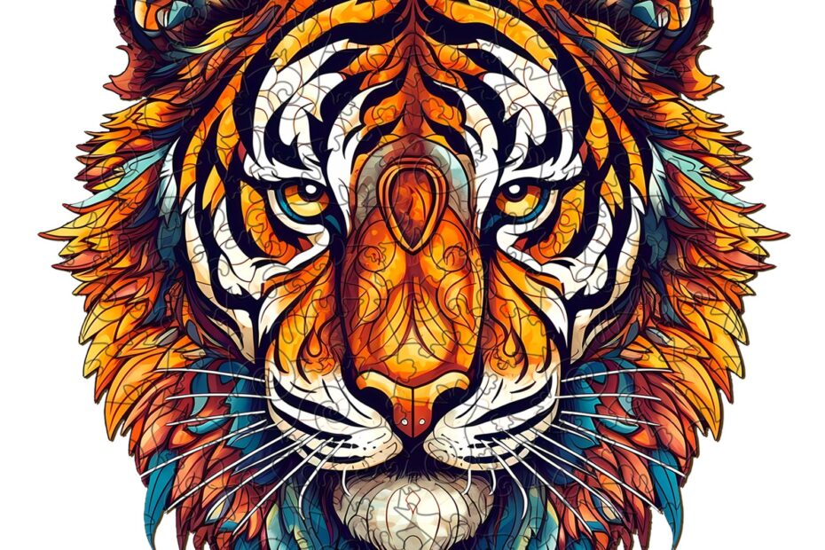 Wooden Jigsaw Puzzle-Brave Tiger 66df9eddd1cd2