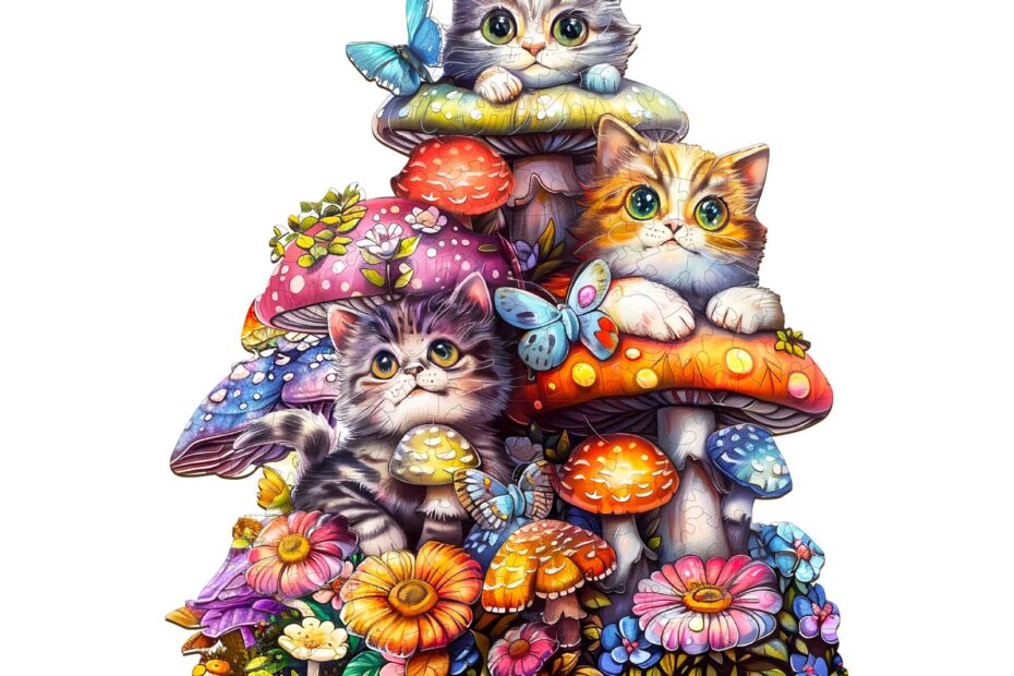 Wooden Jigsaw Puzzle – Cat Family 2 66e07762b0e8f