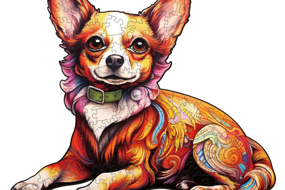 Wooden Jigsaw Puzzle-Charming Chihuahua 66de697dd82ad