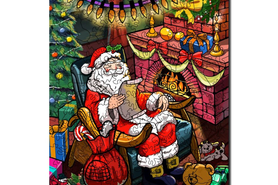 Wooden Jigsaw Puzzle-CHRISTMAS EVE 66da813a0a911