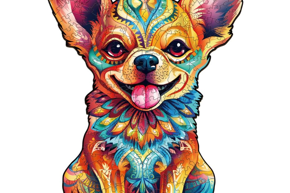 Wooden Jigsaw Puzzle-Cute Chihuahua 66d8b1225034e