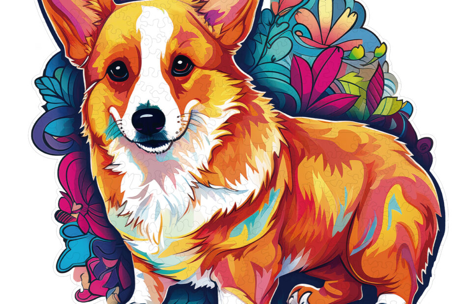 Wooden Jigsaw Puzzle – Cute Corgi 66dcebec28dd0