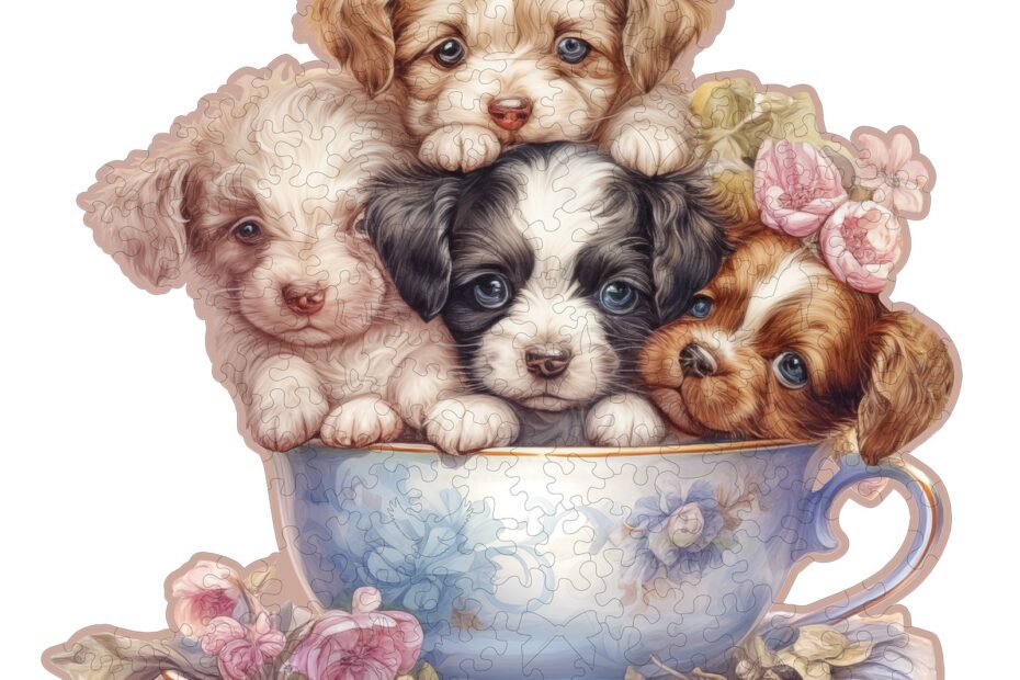 Wooden Jigsaw Puzzle-Cute Puppy 66e247695850a