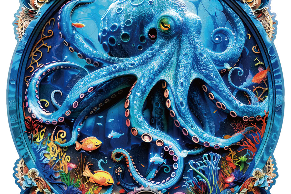 Wooden Jigsaw Puzzle – Deep-sea Octopus 66d993e408617
