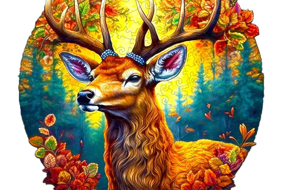 Wooden Jigsaw Puzzle-DEER OF LIFE-1 66e02f425db46