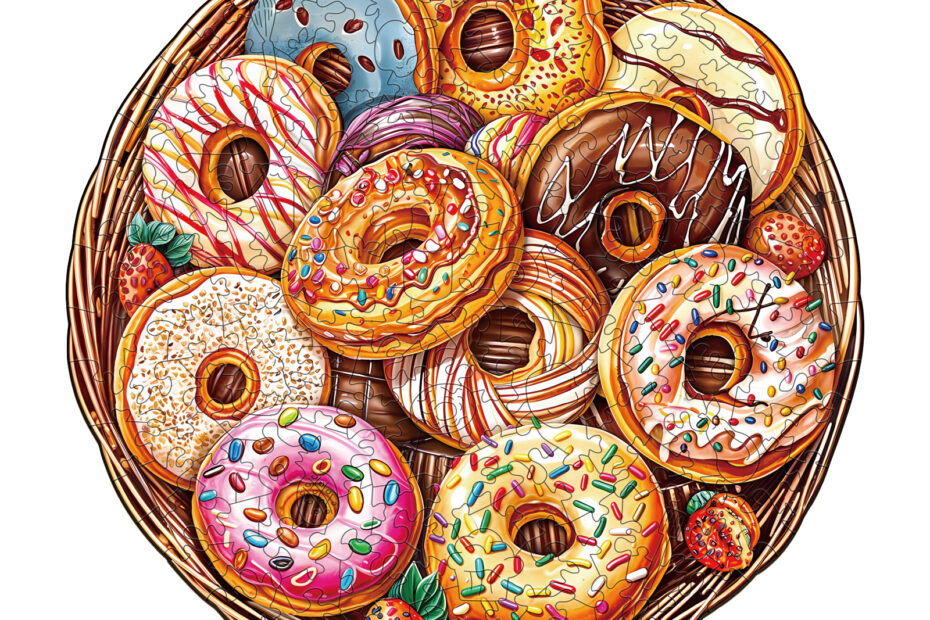 Wooden Jigsaw Puzzle – Donuts Puzzle 66dbea0f07d29