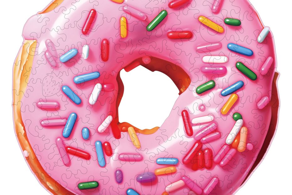 Wooden Jigsaw Puzzle-Doughnut 66dda5894ad2c
