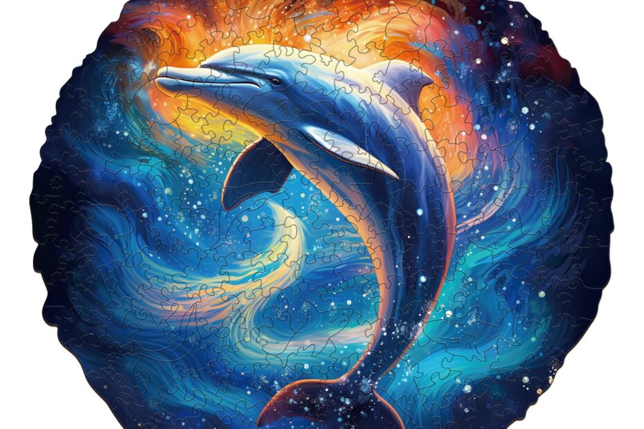 Wooden Jigsaw Puzzle- Dream dolphin 66e1acd436cde