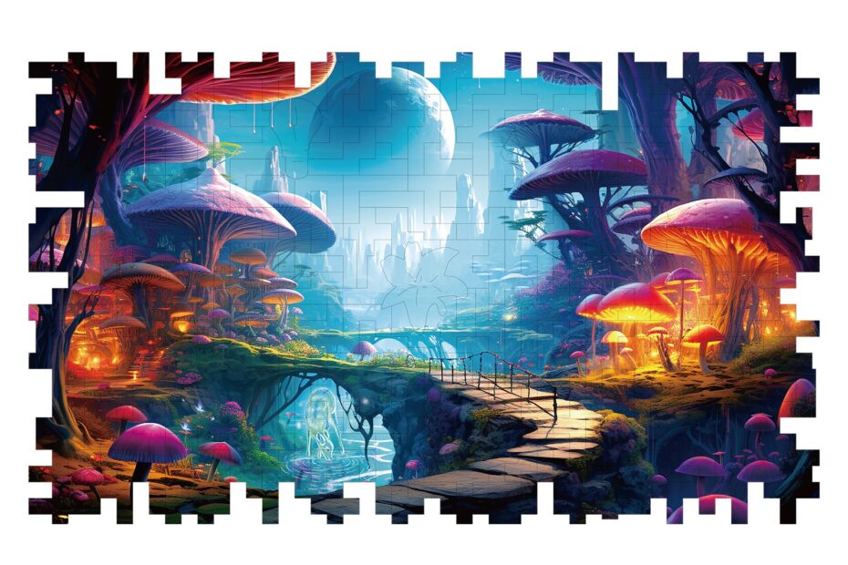 Wooden Jigsaw Puzzle-Fantasy World 66dd00bdbcf1f