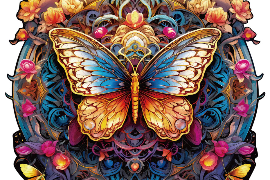 Wooden Jigsaw Puzzle – Flapping butterfly 66df043744228