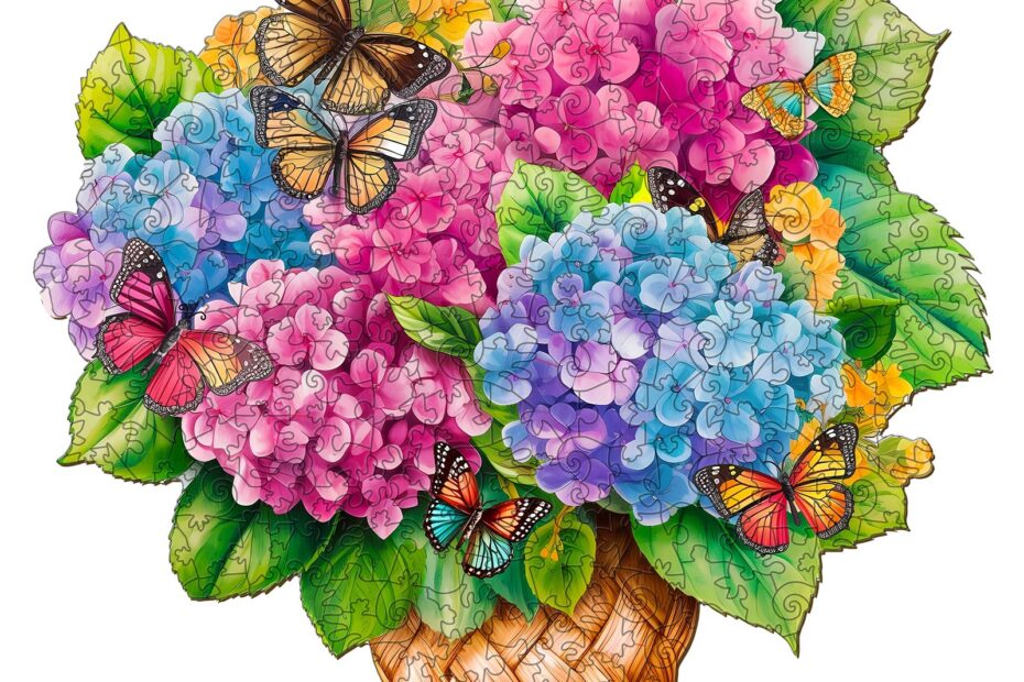 Wooden Jigsaw Puzzle-Flower Basket 2 66db4f80234df