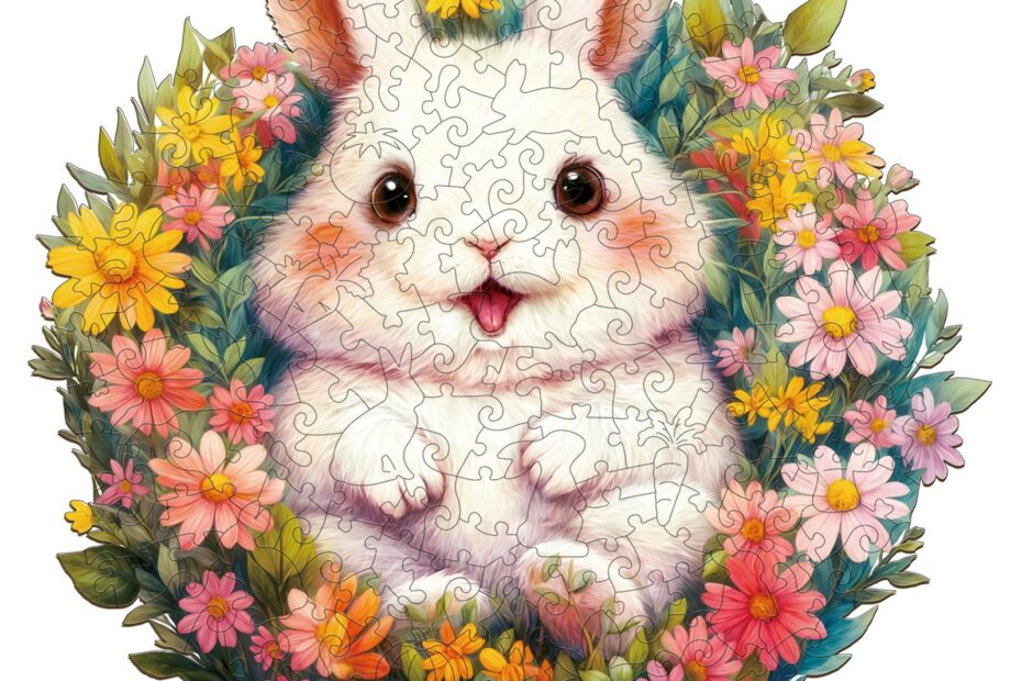 Wooden Jigsaw Puzzle – Fluffy Rabbit 66e1e04529931