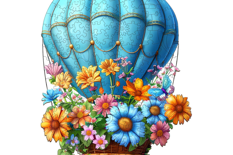 Wooden Jigsaw Puzzle-Flying Flowers 66e15a46408ec