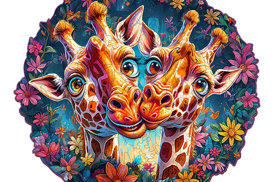 Wooden Jigsaw Puzzle – Funny Giraffe 66e2856224d39
