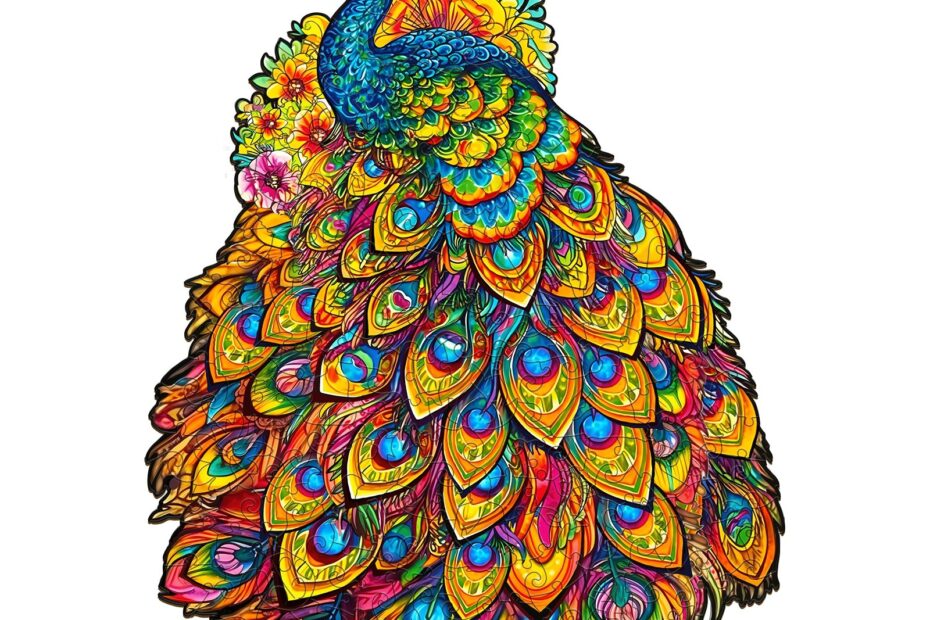 Wooden Jigsaw Puzzle-gorgeous peacock 66dc2804aabda