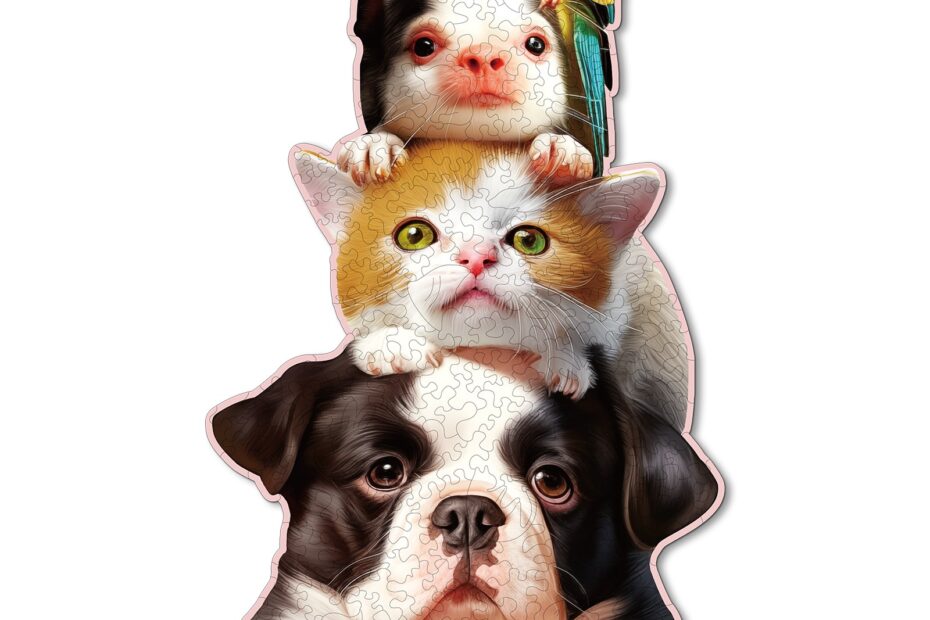 Wooden Jigsaw Puzzle-Happy Cute Pet 66dfbdbb7ff9b