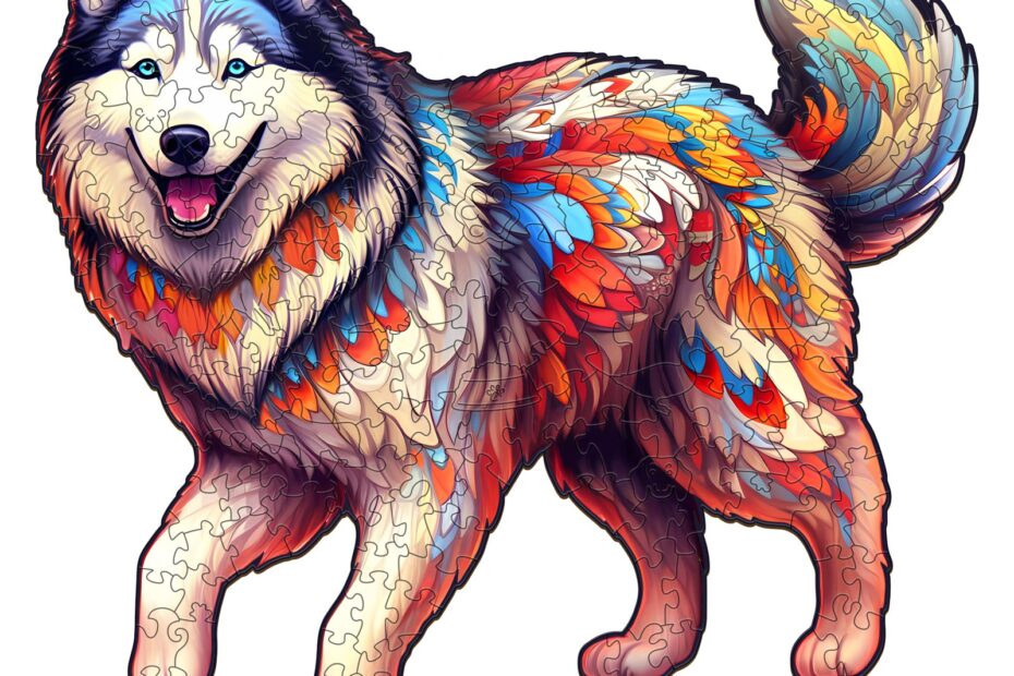 Wooden Jigsaw Puzzle – Husky Dog 66df5690a781e