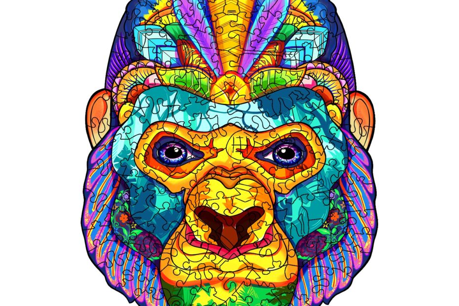 Wooden Jigsaw Puzzle-JUNGLE KING KONG 66de7e30b5861
