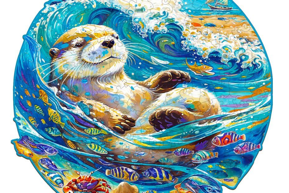 Wooden Jigsaw Puzzle – Leisurely Otter 66dd71f4b4140