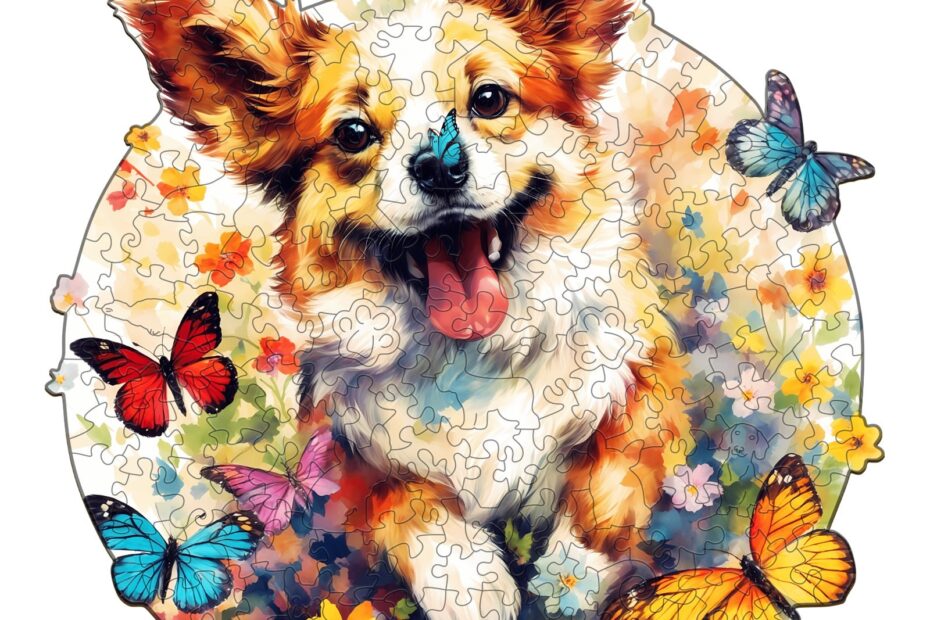 Wooden Jigsaw Puzzle-Lovable Puppy 66e062ca934eb