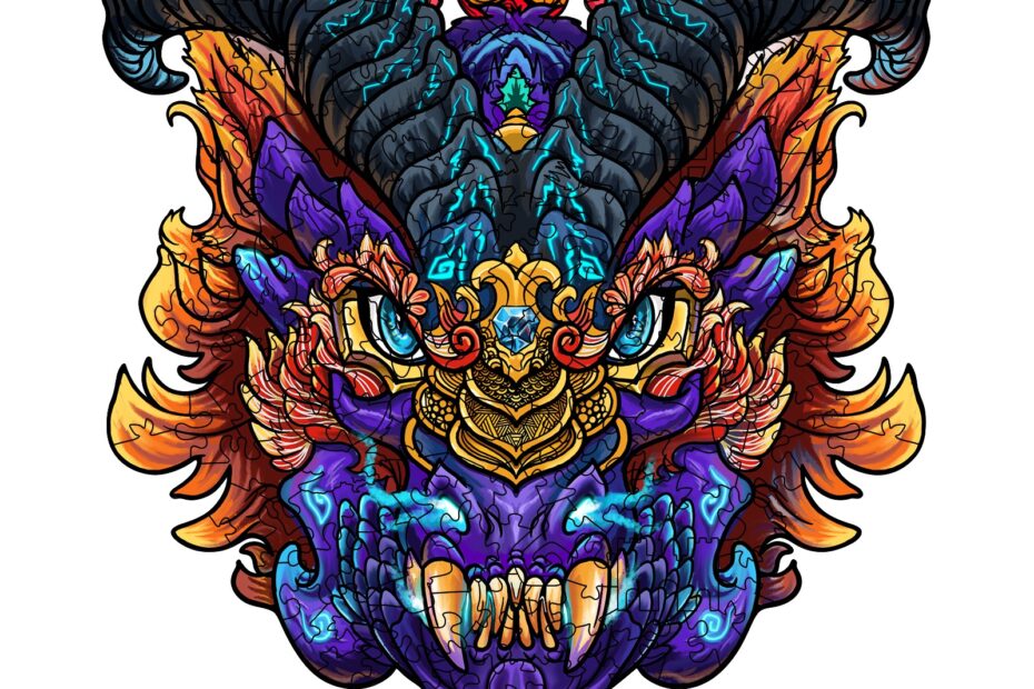Wooden Jigsaw Puzzle-MAGIC DRAGON 66d9e675f3421