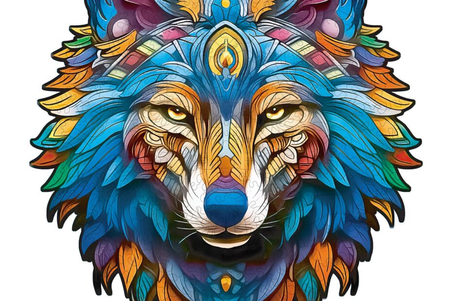 Wooden Jigsaw Puzzle-Majestic Wolf 66e3200a77e99