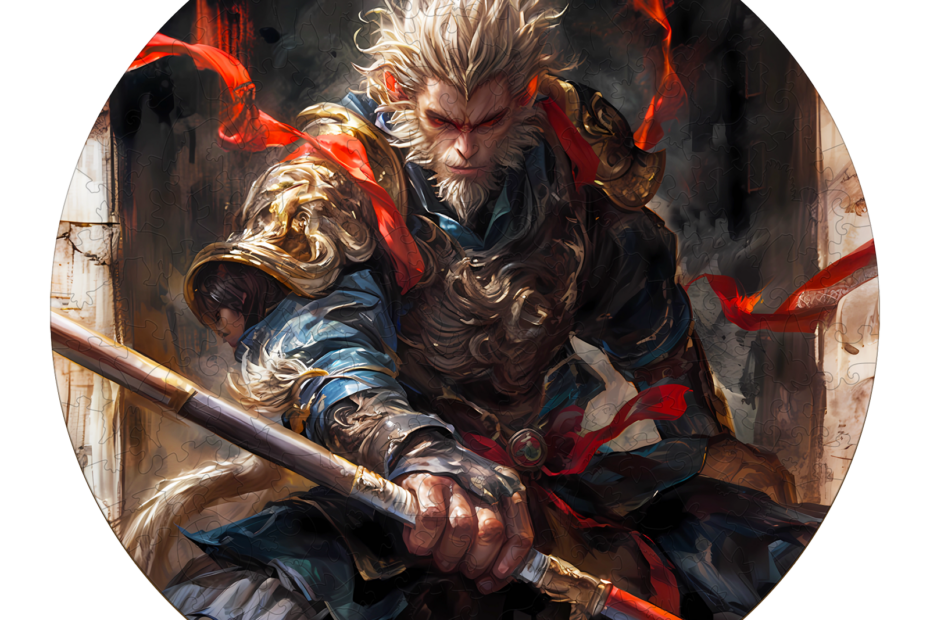 Wooden Jigsaw Puzzle-Monkey King 66de73d5557c0