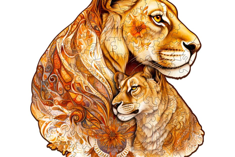 Wooden Jigsaw Puzzle – Motherly Lion 66dc3257c4cdc