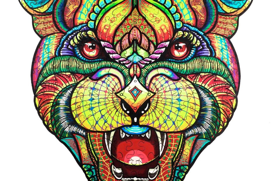 Wooden Jigsaw Puzzle-MYSTERIOUS LEOPARD 66da1a0f1502c