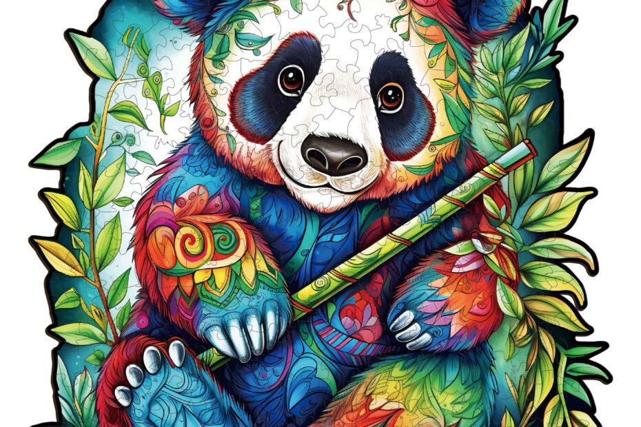 Wooden Jigsaw Puzzle-Panda 66dd8684602c6