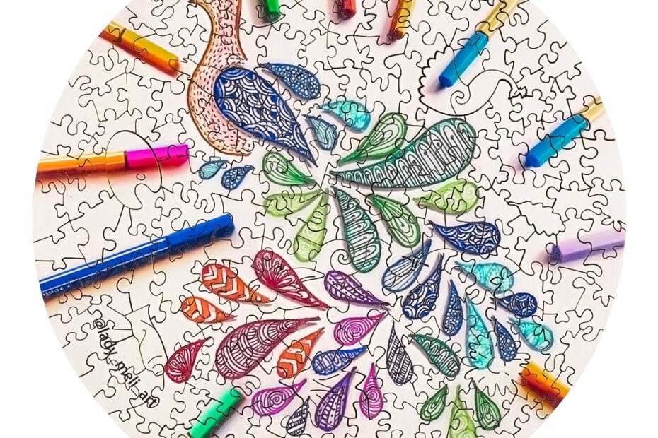 Wooden Jigsaw Puzzle-PEACOCK 66dde35a9d4a1