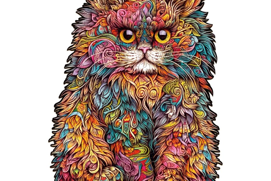 Wooden Jigsaw Puzzle-Persian Cat 66dac951a5d73