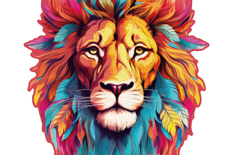 Wooden Jigsaw Puzzle – Resolute Lion 66dade17486f9