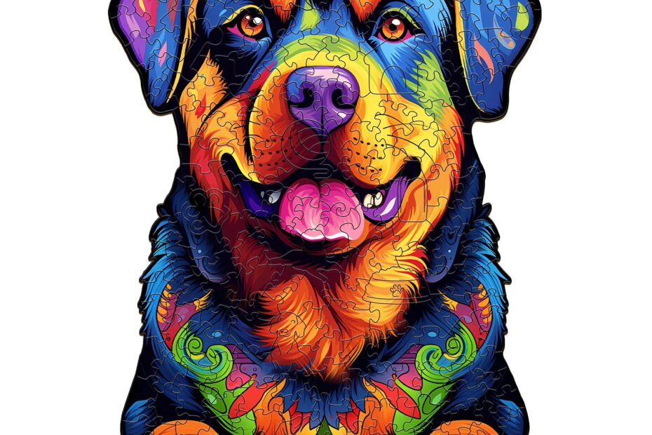 Wooden Jigsaw Puzzle-Rottweiler-2 66df6b4b46f81