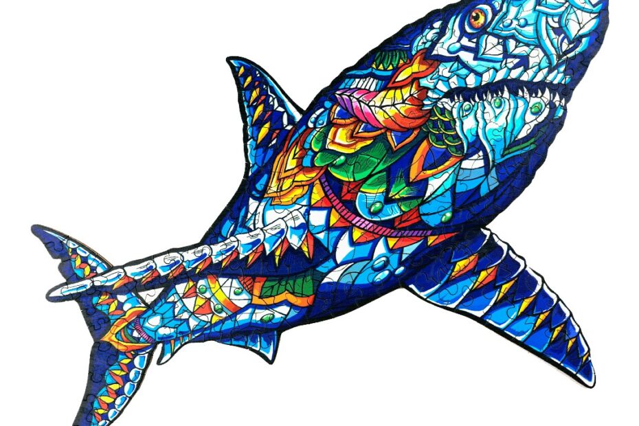 Wooden Jigsaw Puzzle-SHAKE SHARK 66dd29b444aba