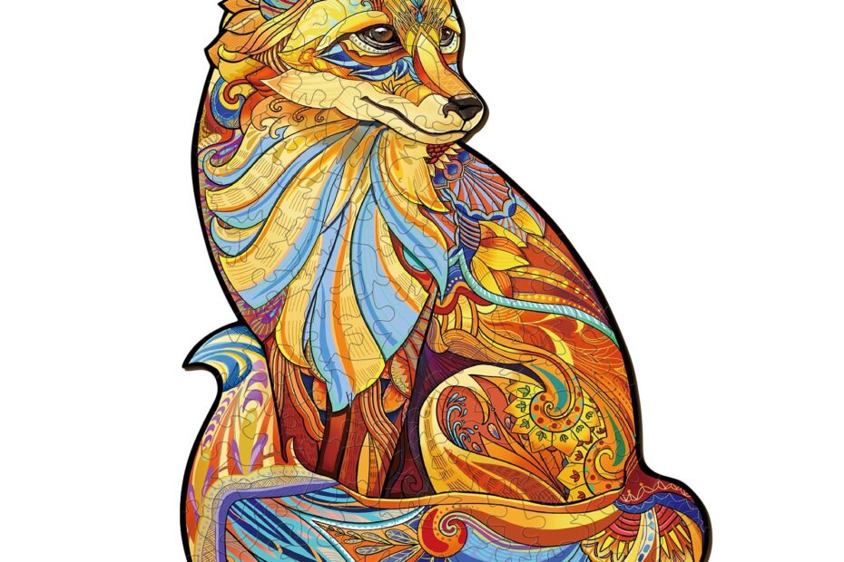 Wooden Jigsaw Puzzle-SOULFUL FOX 66dc5b8048d3b