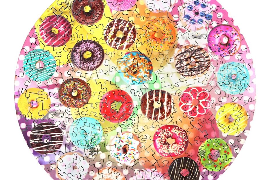 Wooden Jigsaw Puzzle-SWEET DOUGHNUT 66debc0e2deb5