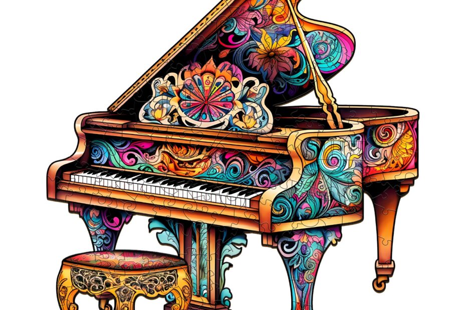 Wooden Jigsaw Puzzle- Touching piano 66deb1bb39814