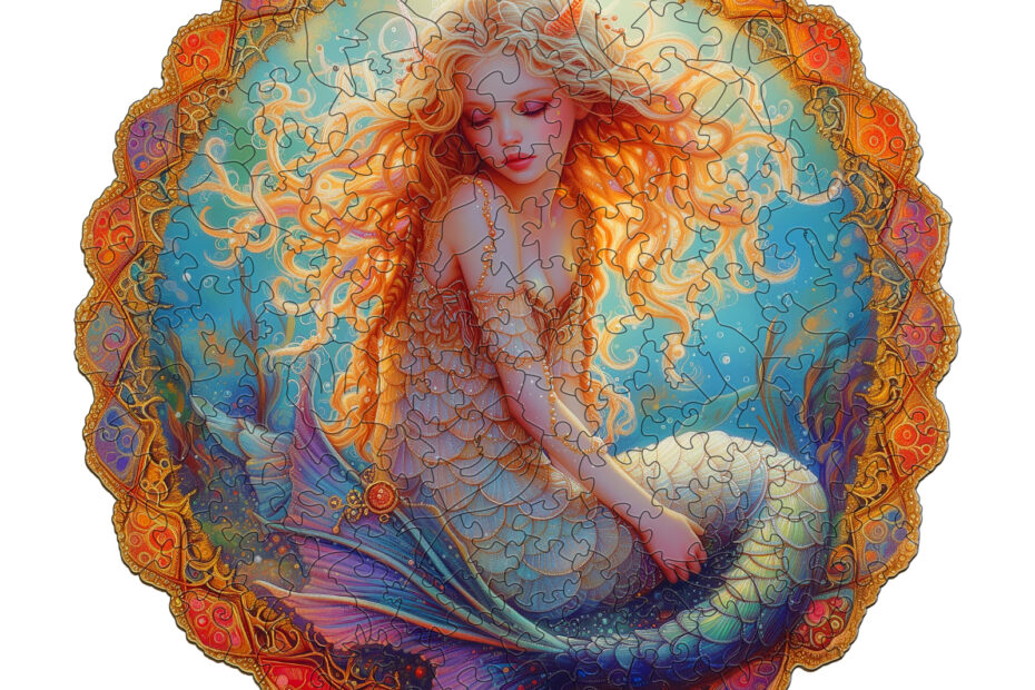 Wooden Jigsaw Puzzle-Dreamy Mermaid 66dee52e74b73
