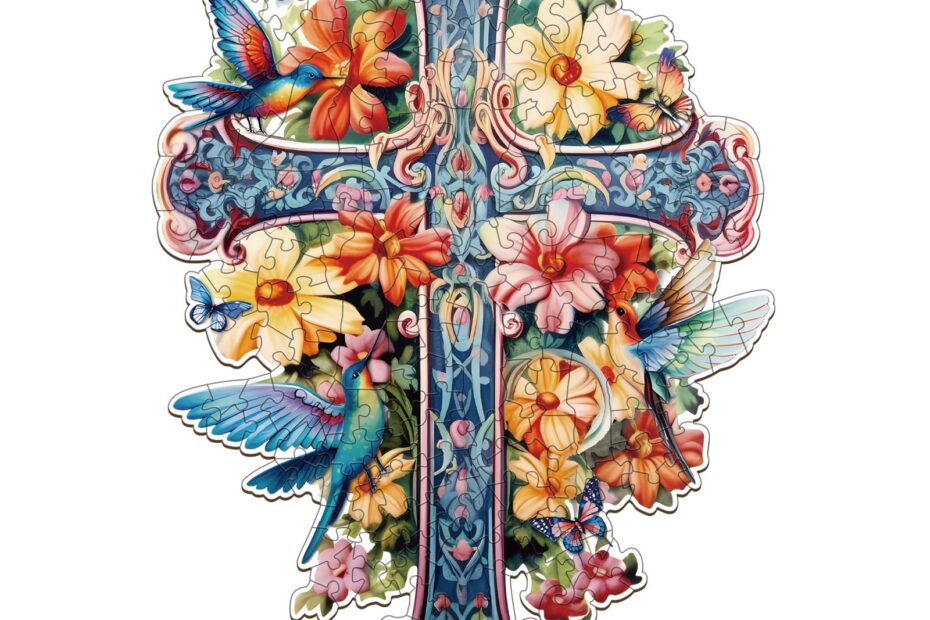 Wooden Jigsaw Puzzle-Blessing Cross-1 66db451aa597b