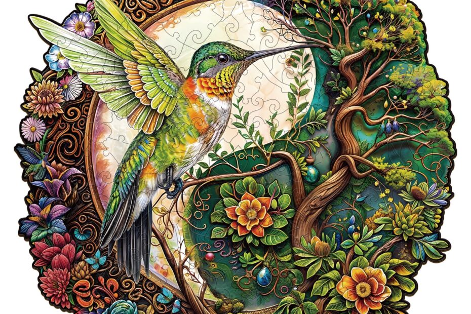 Wooden Jigsaw Puzzle-Yin Yang Hummingbird 66d85eaa250aa