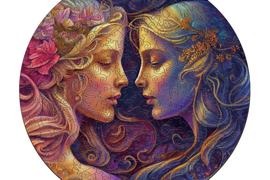 Zodiac Wooden Jigsaw Puzzle-Gemini 66e1125a5f888