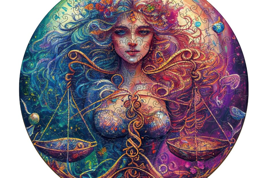 Zodiac Wooden Jigsaw Puzzle-Libra 66e0b53738b99