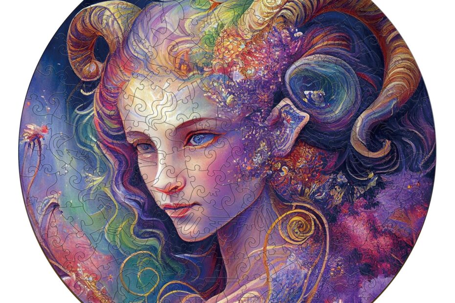 Zodiac Wooden Jigsaw Puzzle-Taurus 66e0bfb117de5